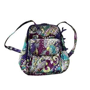 Vera Bradley Paisley Floral Quilted Backpack